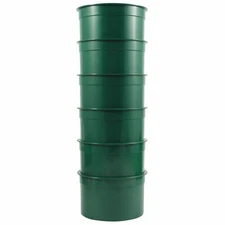 6 Inch Gold Panning Mineral Sifting Prospect Pan Classifier Sieve - 6pc Set