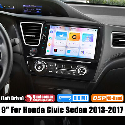 ANDROID 12.0 FOR HONDA CIVIC 2013-2017  9'' CAR RADIO STEREO PLAYER GPS NAVI WIFI