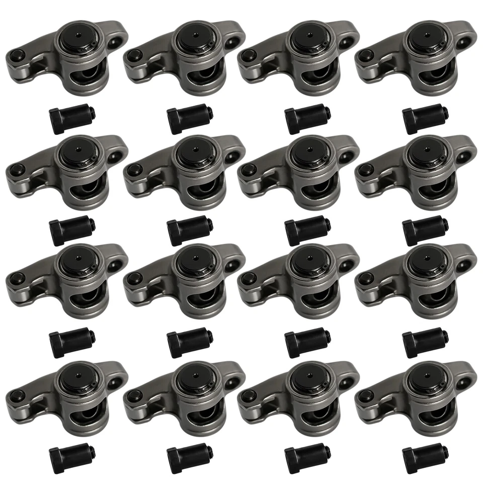 Brazo basculante de rodillo de acero inoxidable autoalineable para Chevy SBC 350 relación 1,6 3/8"" Foto 4 de 4