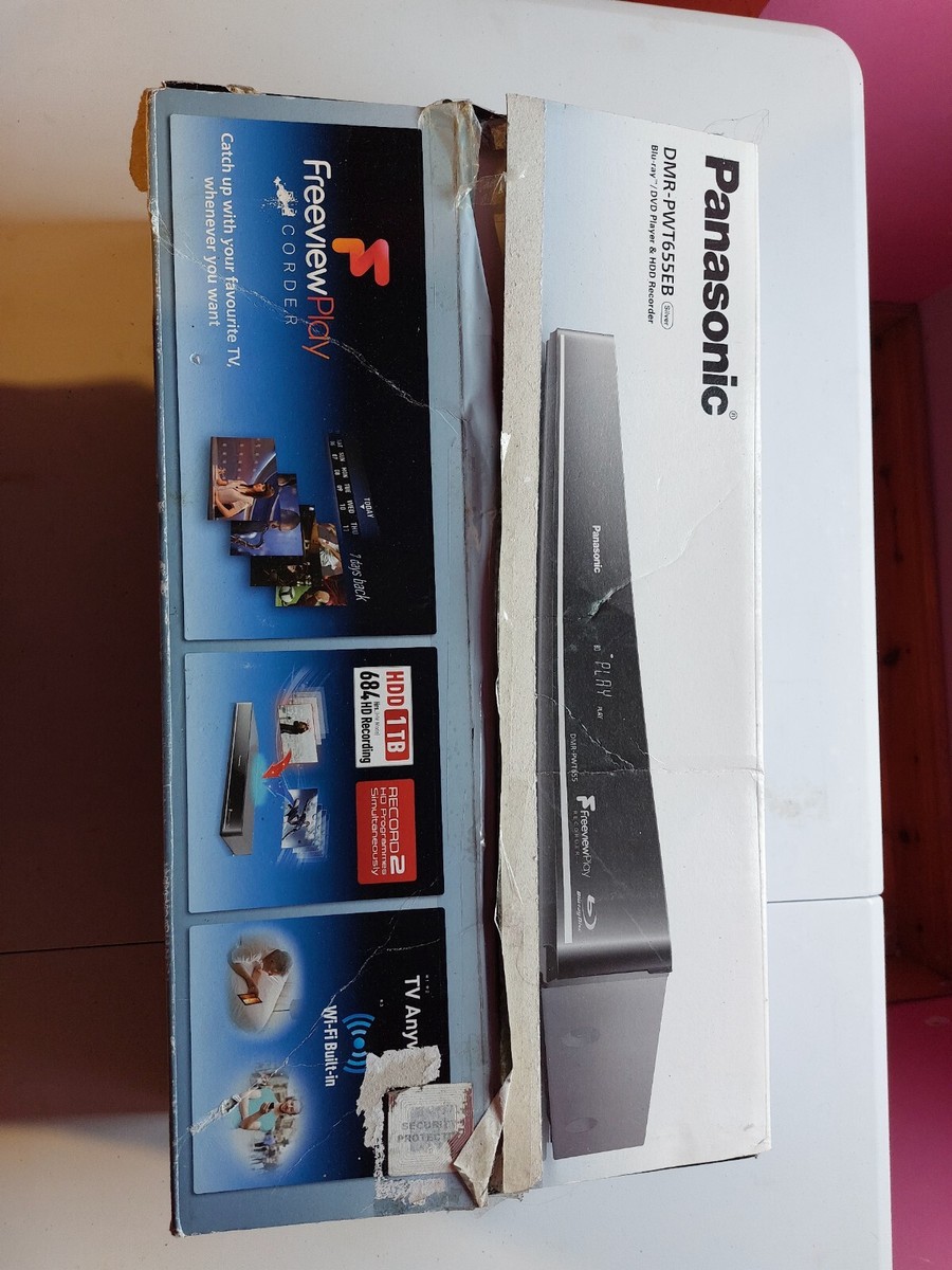 Panasonic DMR-PWT655EB 4K Smart 3D Blu-Ray DVD Player 1TB HDD 
