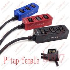 P-TAP to 3 Port P-tap Splitter Power Hub Adapter, Camera Power Splitter Cable