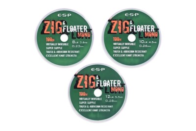 ESP - ZIG AND FLOATER MONO LINE ALLE BRUCHSORTEN VERFÜGBAR NEU 100M SPULEN