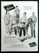 1944 RELIANCE Manufacturing Co. ENSENADA GARMENTS Magazine Ad