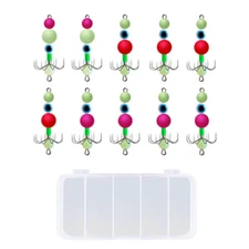 3/10Pcs Luminous Squid Jig Octopus Squid Jigs Umbrella Hooks Sea Fishing Lures