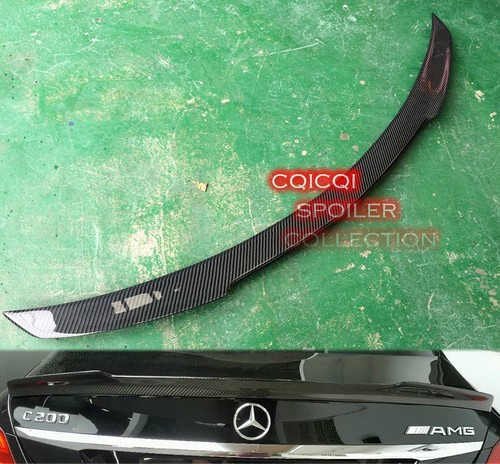 Carbon Fiber MERCEDES BENZ 2015~2020 W205 C class Sedan V type trunk spoiler ◎ - Picture 1 of 6