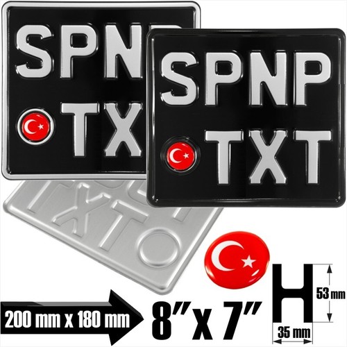 8x7 Mostrar Placa de Número Prensada Novedad Niños Puerta Coche Motocicleta Bicicleta 3D Gel Insignia - Imagen 36 de 98
