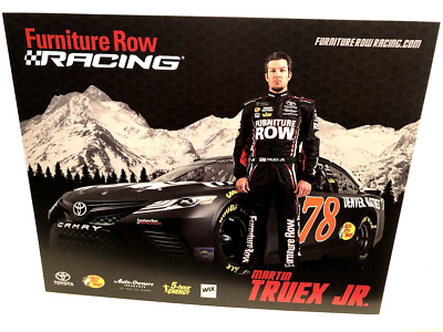 2017 FURNITURE ROW MARTIN TRUEX JR #78 DENVER MATTRESS TOYOTA NASCAR POSTCARD