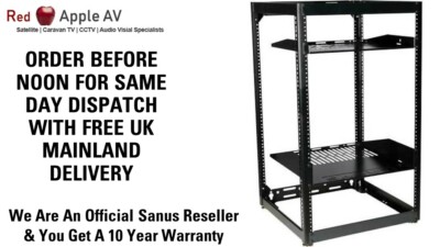 Sanus CFR1620 35'' hoch 20 HE stapelbares Skelett AV-Rack   kostenlose Lieferung