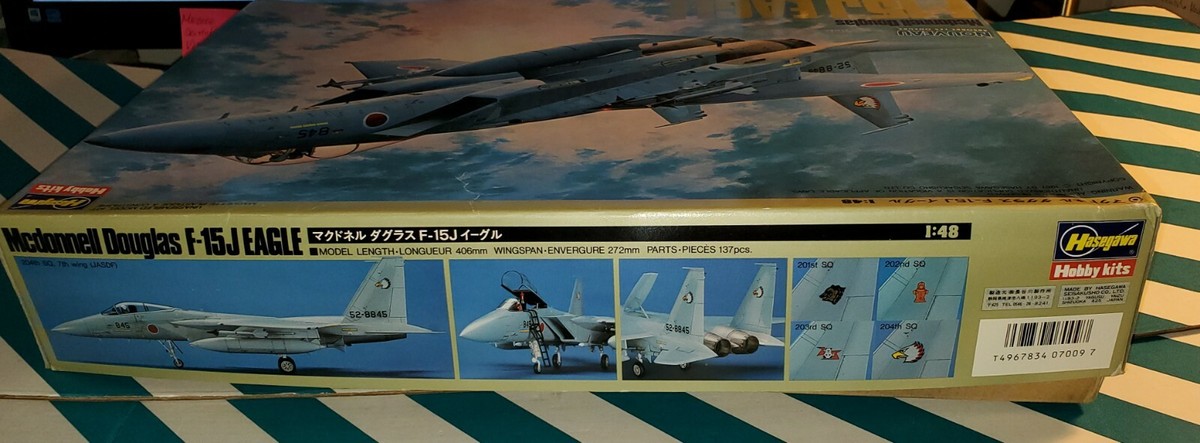 Hasegawa 1:48 Scale F-15J/DJ Eagle J.A.S.D.F Model Kit