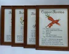 13x10 Vintage Framed Cross Stitch Art Stunning, HTF