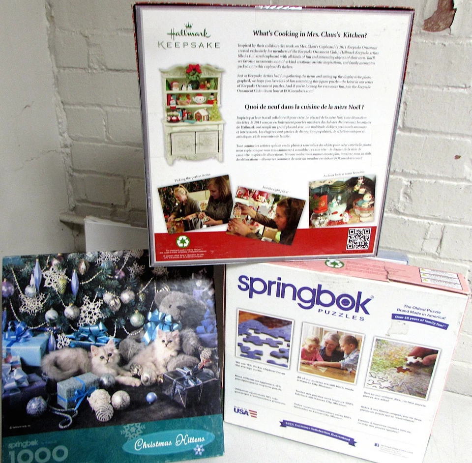 Jigsaw Puzzle 3000 pc Lot 3 Springbok #Pastry Shop, Claus's Cupboard, Kittens - Image 2 of 2