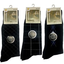 New 5 Pairs Mens Cotton Socks Foot Sport Socks w Patten Cotton Rich Size 7-11