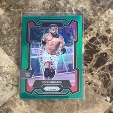 2024 Panini Prizm WWE - Green Prizm #147 Kofi Kingston A-3