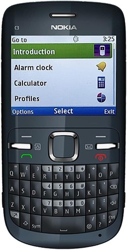 Nokia C3-00 - Blue (Unlocked) Mobile Phone - Afbeelding 4 van 5