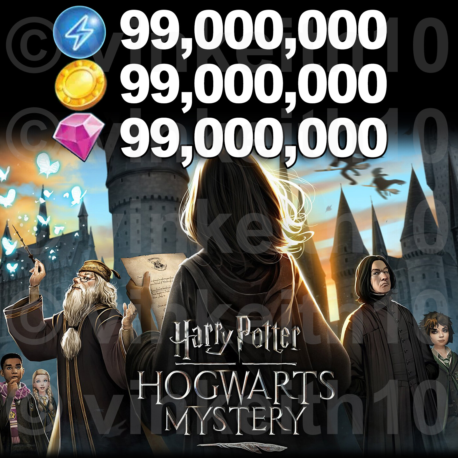 Harry Potter Hogwarts Mystery IOS Android Energy Coins Gems Game | eBay