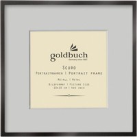 Goldbuch Metall-Fotorahmen Scuro Schwarz Mit Passepartout 10X10 Cm