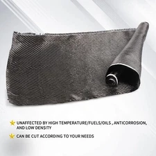 12" x 5FT Twill Weave Black Carbon Fiber Fabric Cloth Resin (3K, 9oz, 12" x 59")