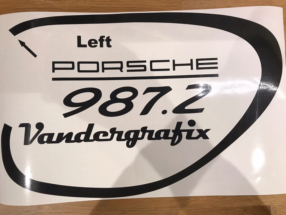 Par de embellecedores de faros negros brillantes para Porsche Cayman/Boxster 987.2 (Vandergrafix) Foto 4 de 4