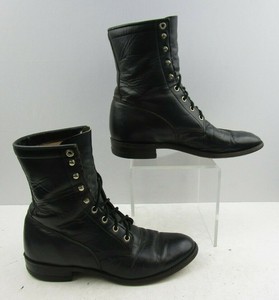 mens lace up roper boots