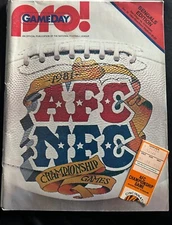 1981 AFC Championship Ticket Stub & Program Freezer Bowl Cincinnati Bengals 