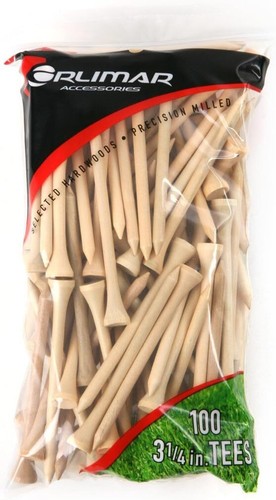 Wooden Golf Tees 3 1/4-Inch, Multiple Colors, Bulk Pack - Picture 3 of 3