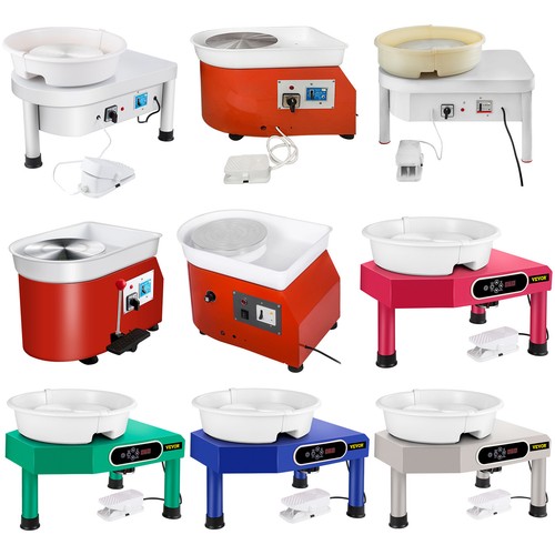 VEVOR Pottery Wheel Ceramic Machine 9.8"/14" 300prm Clay Sculpting Tool