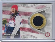 SWEET 2018 TOPPS OLYMPICS DEVIN LOGAN RELIC CARD ~ FREESTYLE SKIING GREAT