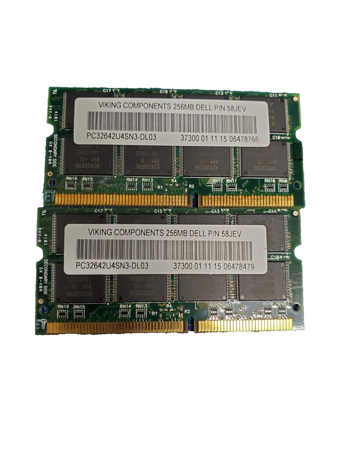 DDR3 SDRAM 256 MB capacidad por módulo RAM 2 módulos