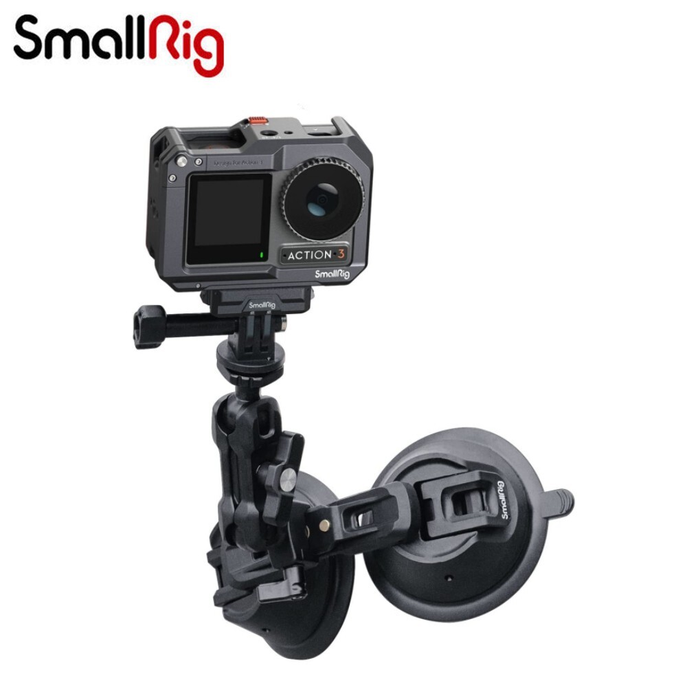 SmallRig Cage for DJI Osmo Action 3/4+Portable Dual Suction SmallRig Cage for DJI Osmo Action 3/4+Portable Dual Suction
