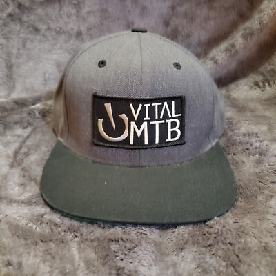 Vital MTB (Mountuian Trail Biking) by Yupoong Snapback Hat Gray