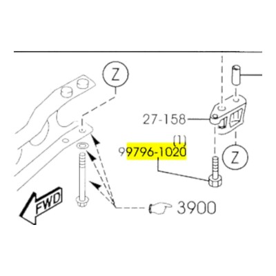 ♡❣️ S 90-05 Mazda Miata OEM Diff Differential Lower Spacer Mounting Bolt