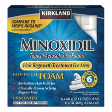 Kirkland Minoxidil 5 Foam Men Hair Regrowth Treatment Hair Loss Treatment