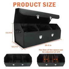 30" Universal Foldable Car Trunk Organizer Storage Cube Box Car Truck For SUV RV