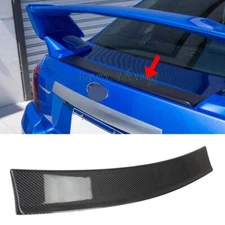 CARBON FITS FOR SUBARU WRX 3TH STI REAR STI TYPE TRUNK UNDER LIP SPOILER 08-14