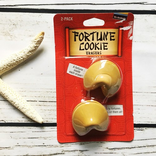 Collectible Stationery Fortune Cookie Erasers 2Pk eBay