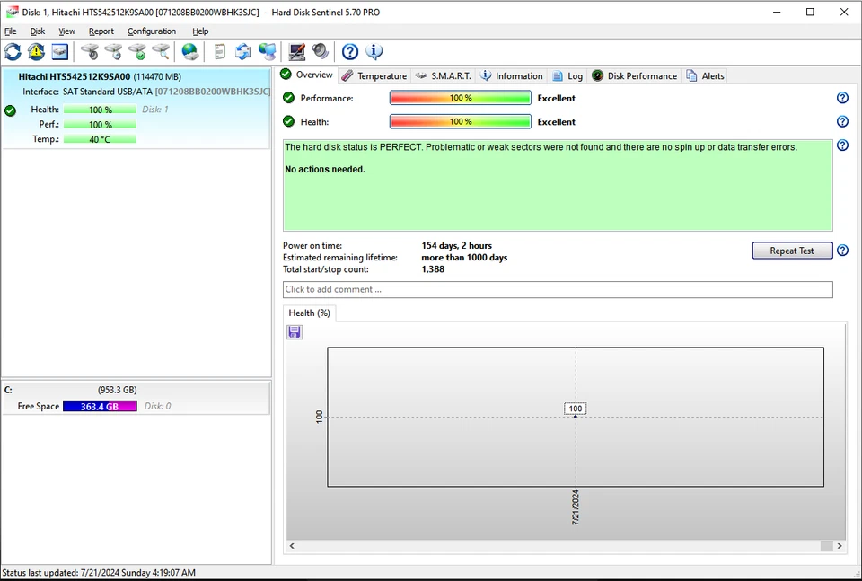 2x TOSHIBA & HITACHI 120GB 2.5" SATA Hard Disk Drive - MK1652GSX - HDD2H03 5k250 - Image 3 of 4