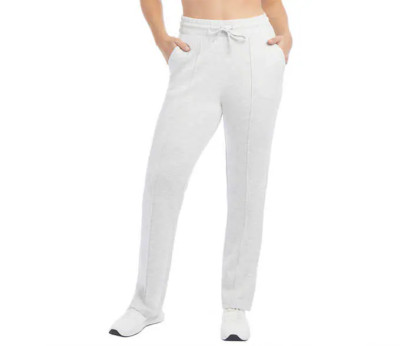 NWT Danskin Women's Scuba Straight Leg Jogger Pants Oatmeal Size L $60 EE273