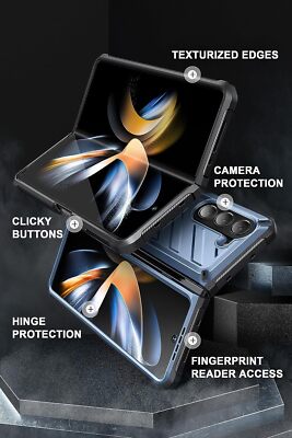 For Galaxy Z Fold 5 5G, SUPCASE Unicorn Beetle Dual Layer Case Pen Holder Cover