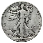 1938-D Walking Liberty Half Dollar In VG/FINE Condition