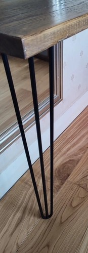 Console Table Slimline - Hair Pin Legs | Reclaimed Timber | Wood Furniture - Picture 5 of 6