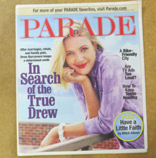 Parade Newspaper Magazine -  Drew Barrymore - Peter Sarsgaard