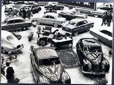 Altes Pressefoto BMW Autohaus Auto Torino 1955 FT 35310 - Druck 24x18 CM