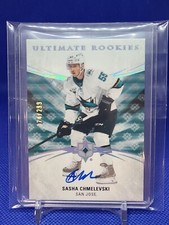 2020-21 Upper Deck Ultimate Rookies Auto Sasha Chmelevski /299 San Jose Sharks 