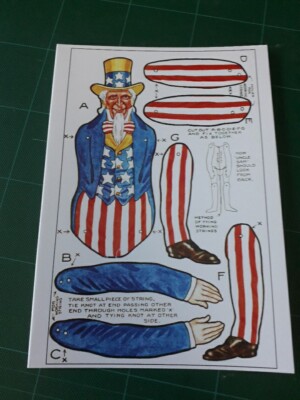 UNCLE SAM DER VEREINIGTEN STAATEN AUSGESCHNITTENES MODELL Grußkarte. 