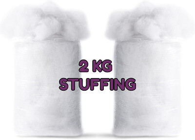 KG Toy Stuffing Wadding Polyester Soft Batting White Filling