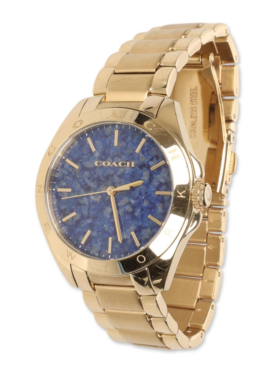 Coach 302619 Women Gold Tone Blue Dial Watch CA.67.7.34.0927 Coach 302619 Women Gold Tone Blue Dial Watch CA.67.7.34.0927