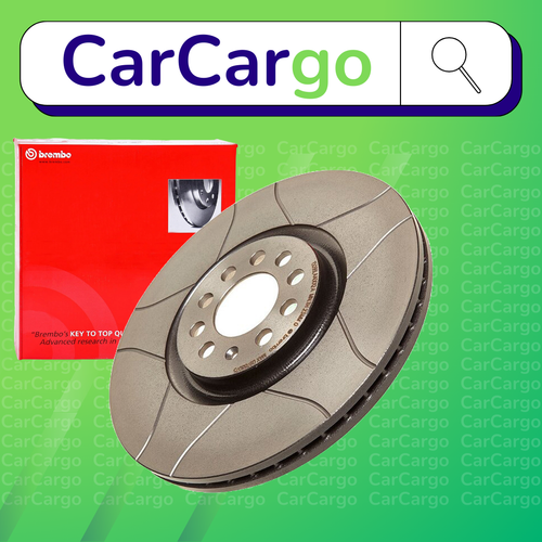 Brembo Vented Grooved Front Brake Discs Pair Audi A3 S3 quattro 2006-2020 320 mm - 第 1/9 張圖片