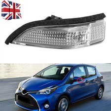 Left Wing Mirror Indicator Light Turn Signal Lens For Toyota Yaris 2011-2019 UK