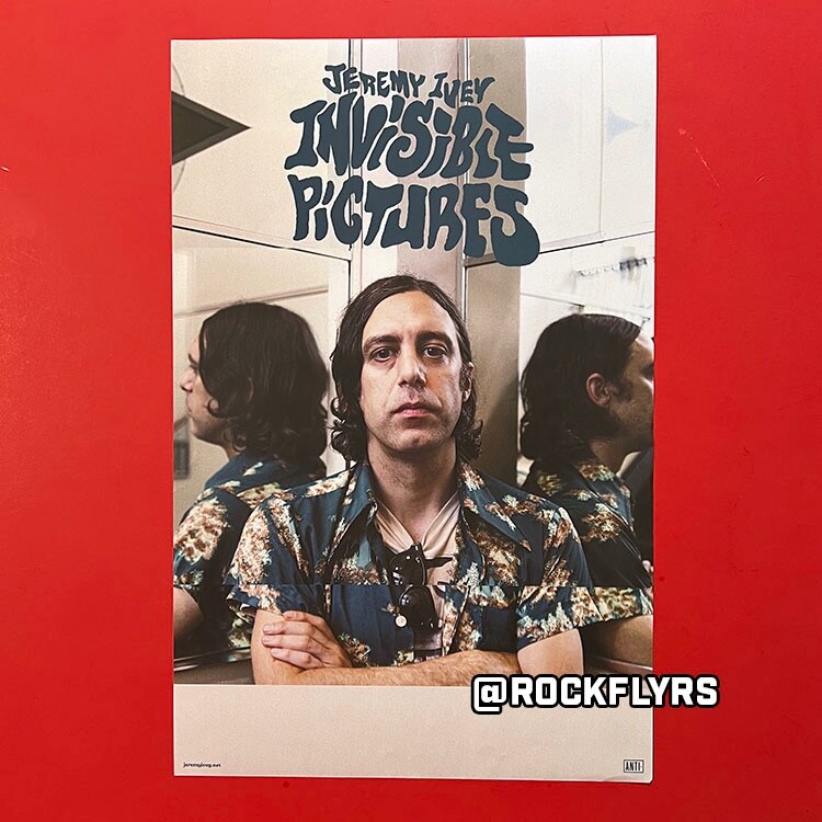 JEREMY IVEY "INVISIBLE PICTURES" 11x17 record  store promo poster