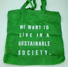 Recycled Reusable Bag Shopping Bag Grocery Eco Friendly Sustain FoldawayTravel